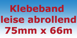 Klebeband 75 mm x 66 m LEISE